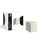 D'Lite Applique Murale Vrebos Blanc | IP56 - Convient Pour 1x GU10 