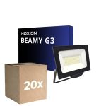 Lot 20x Noxion Projecteur LED Beamy G3.1 Noir 50W 5500lm 110D - 840 Blanc Froid | IP65 - Symétrique 