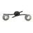 Emibig Plafonnier Opus Acier Noir | Convient pour 2x E14 - Max 10W