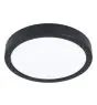 Eglo Plafonnier Éclairage de salle de bains Fueva 6 Plastique Noir 11.5W 1550lm - 827-840-865 CCT
