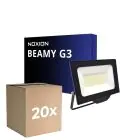 Lot 20x Noxion Projecteur LED Beamy G3.1 Noir 50W 5500lm 110D - 840 Blanc Froid | IP65 - Symétrique 