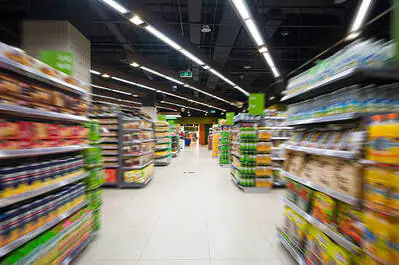 &eacute;clairage de supermarch&eacute;